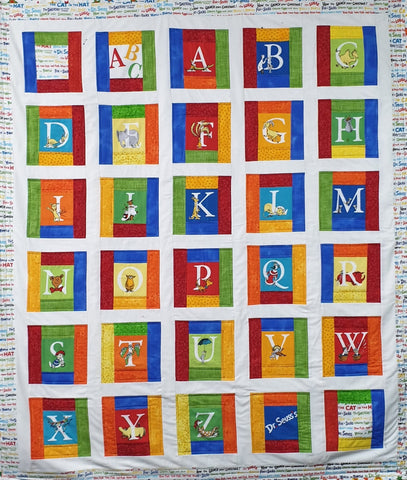 Dr Seuss ABC Quilt