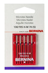 Bernina Sewing Machine Needle 130/705 H-M Microtex Assorted 60/08 - 80/12