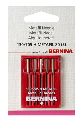 Bernina Sewing Machine Needle 130/705H Metafil Metallic 80/12