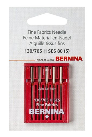 Bernina Sewing Machine Needle 130/705H SES Ball Point 80/12