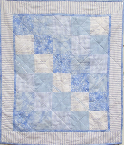 Fun Funky & Fantastic Quilt Pattern - Baby Blue