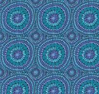 Mandala Blue Quilt Backing by Kaffe Fasset