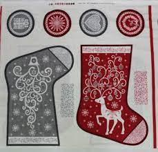 Scandi Christmas Stocking Panel