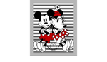 Mickey & Minnie Stripe Panel