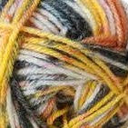 Dotty 8ply 100g - Shade 71 Greys/Orange/Yellow