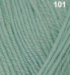 Lullaby 100% 4 Ply Baby Merino Pale Green Colour 101