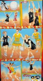 Kiwiana Panels-Netball