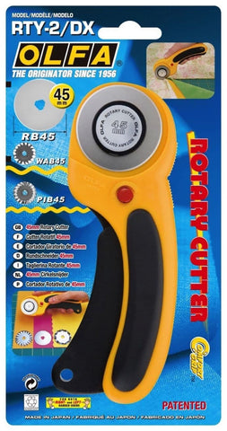 Olfa Rotary Cutter 45mm Deluxe with Retractable Blade