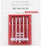 Bernina Sewing Machine Needles Round Shank 287WH Universal 100's